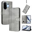 Vivo S30 Pro Mini Retro Leather Phone Case, Grey - Line Splicing Buckle - 1