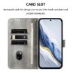Vivo S30 Pro Mini Retro Leather Phone Case, Grey - Line Splicing Buckle - 4