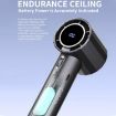 Onten F10 100-Speed High-Speed Turbine Handheld Fan - Grey - 7