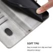 Ulefone Note 14 Retro Leather Phone Case, Grey - Line Splicing Buckle - 6