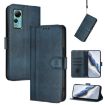 Ulefone Note 14 Retro Leather Phone Case, Dark Blue, Line Splicing Buckle - 1