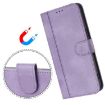 Ulefone Note 14 Retro Leather Phone Case, Purple, Line Splicing Buckle - 5