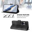 Ulefone Note 17 Pro Retro Leather Phone Case - Black, Line Splicing Buckle - 4