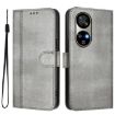 Ulefone Note 17 Pro Retro Leather Phone Case, Grey, Line Splicing Buckle - 2