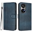 Ulefone Note 17 Pro Retro Leather Phone Case, Dark Blue, Line Splicing - 2