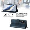Ulefone Note 17 Pro Retro Leather Phone Case, Dark Blue, Line Splicing - 4