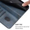 Ulefone Note 17 Pro Retro Leather Phone Case, Dark Blue, Line Splicing - 6