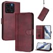 Ulefone Note 20 Pro Retro Leather Phone Case, Wine Red, Line Splicing - 1