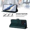 Ulefone Note 20 Pro Retro Leather Phone Case, Dark Green, Line Splicing - 4
