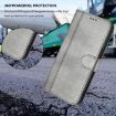 Ulefone Note 21 Retro Leather Phone Case, Grey - Line Splicing Buckle - 7