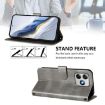 Ulefone Note 18 Ultra/Pro Retro Leather Phone Case, Grey, Line Splicing - 4
