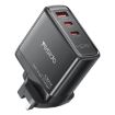 Yesido YC95 PD100W GaN Fast Charger, 2 USB-C & USB-A, UK Plug, Black - 1