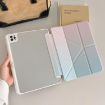 iPad Pro 13 2024 Rainbow Gradient Y-Fold Leather Case (Gradient Pink) - 3
