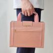 iPad Pro 13 2024 Retro Leather Tablet Case with Zipper Handle - Rose Gold - 6