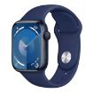 Apple Watch Band 46/49/45/44mm Dark Blue Silicone Sports Strap - 1