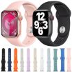 Blue Silicone Sports Watch Band for Apple Watch 46mm/49mm/45mm/44mm - 4
