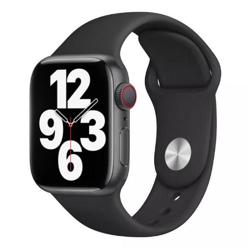 Apple Watch Band 42/41/40/38mm xDfind Silicone Sports Black - 1