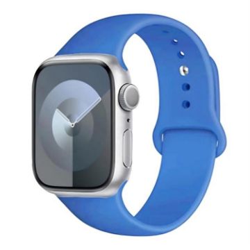 Blue Silicone Sports Watch Band for Apple Watch 42mm/41mm/40mm/38mm - 1