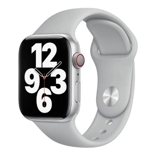 Light Grey Silicone Sports Band for Apple Watch 42/41/40/38mm - 1
