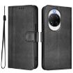 Huawei nova 14 Ultra Retro Leather Phone Case - Black Splicing Buckle - 2