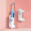 Universal Electric Toothbrush Holder Bathroom Storage Rack - White - 1