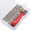 32-in-1 CRV Steel Mobile Phone Repair Tool Set - Red Screwdriver Kit - 3