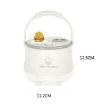 F08 Wireless Double Spray Humidifier with LED Night Light - White - 3