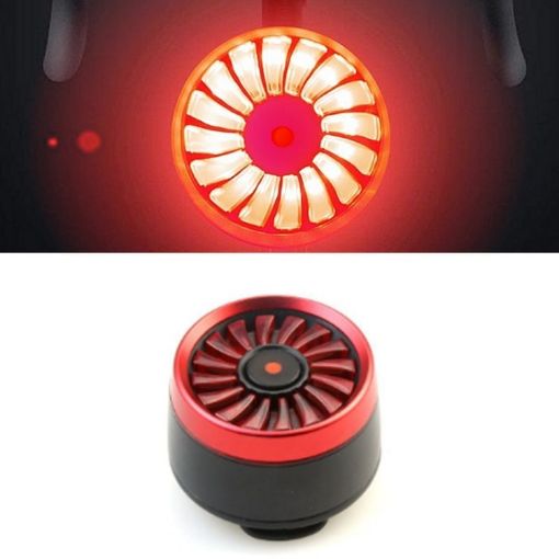 Bicycle Smart Sensor Brake Light USB Tail Light Warning Light - Red - 1