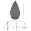 Dark Gray Lazy Sofa Bean Bag Chair Cover, 70x80cm Fabric - 3