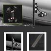 Black Alloy Magnetic Car Phone Holder - Universal Dual Ball Rotating - 6