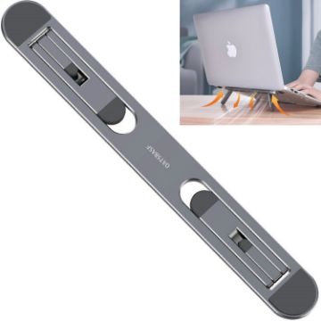 Oatsbasf Foldable Notebook Bracket with Fan Heater - Gray - 1