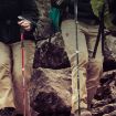 TANERDD TR-D0001 Sky Blue Aluminum Trekking Poles - Short Model - 7