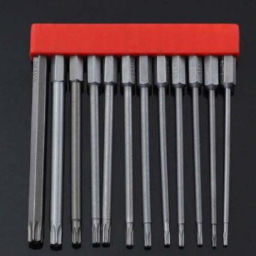 12 PCS Magnetic S2 Alloy Steel Electric Screwdriver Bit Set, Spec: 10 - 1