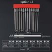 12 PCS Magnetic S2 Alloy Steel Electric Screwdriver Bit Set, Spec: 13 - 2