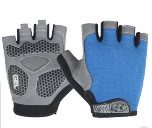 Lake Blue Cycling & Fitness Half-Finger Gloves, Size L - Shock Absorbing - 1