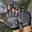 Lake Blue Cycling & Fitness Half-Finger Gloves, Size L - Shock Absorbing - 4