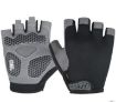 XL Black Cycling Shock Absorbing Anti-Slip Half-Finger Gloves for Fitness - 1