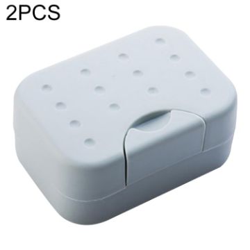 Portable Travel Soap Box Set - 2 PCS (Gray) | Compact & Convenient Storage - 1
