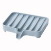 Blue Plastic Soap Dish Storage Box - Compact & Durable Design - 2