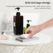 Personalized Grey Drop-resistant Soap Box - Double-sided Bathroom Mop - 5