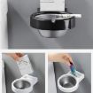Wall-mounted Split Ashtray - Creative Personality Bathroom Accessory (White) - 5