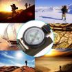 Portable Folding Lens Compass - Army Green Mini Camping Climbing Tool - 9