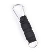 3 in 1 Camping Carabiner with Keychain Compass & Thermometer - Black - 3
