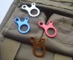 Camping Tent Cord Rope Fastener Carabiner Hook Hanger 10 PCS Blue - 3