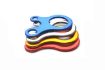 10 PCS Tent Cord Fastener Carabiner Hook Hanger Tightener Buckles Silver - 5
