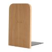 Anti-skid Square Wood Bookends Shelf Holder Stand - 1
