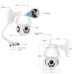 OU-A1IN PTZ 355 Infrared WiFi Smart Dome Camera, Two-Way Intercom UK Plug - 4