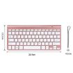 Mini Wireless Keyboard Mouse Set - USB External for Notebook/Desktop, Tyrant Gold - 8