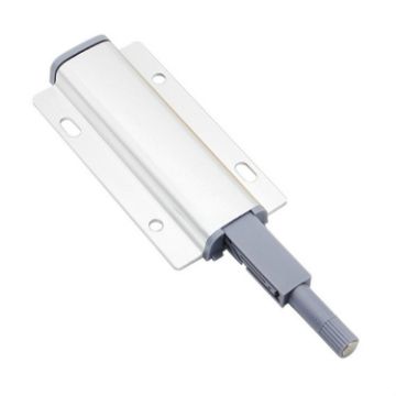 Aluminum Alloy Push-Pull Cabinet Door Drawer Bouncer, 3 PCS, Silver - 1