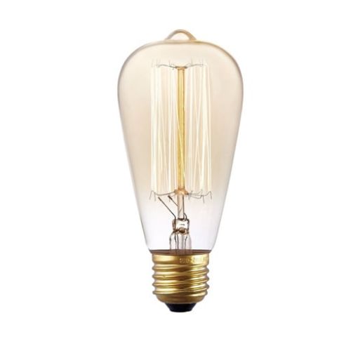 E27 40W Retro Edison Light Bulb ST64 Filament Vintage Incandescent 220V - 1